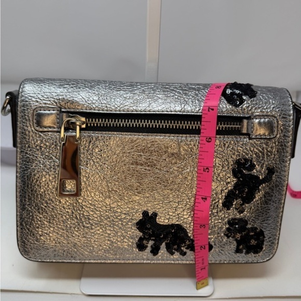 Marc Jacobs Vintage 2016 Runway Metallic Gotham Sequin Animals Crossbody - Picture 7 of 17